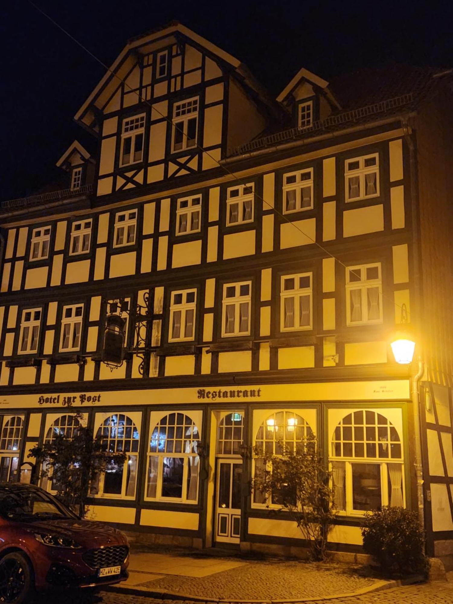 Hotel Garni Zur Post Wernigerode Exteriör bild