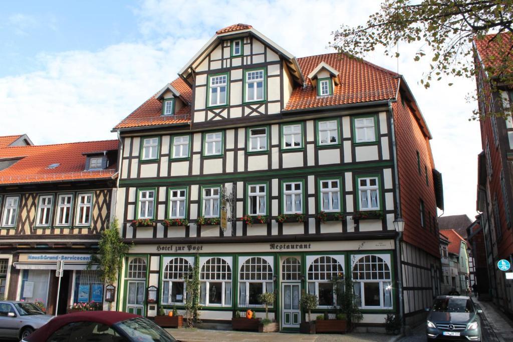Hotel Garni Zur Post Wernigerode Exteriör bild